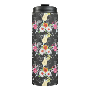 Tropical Drinks With Animals Thermal Tumbler