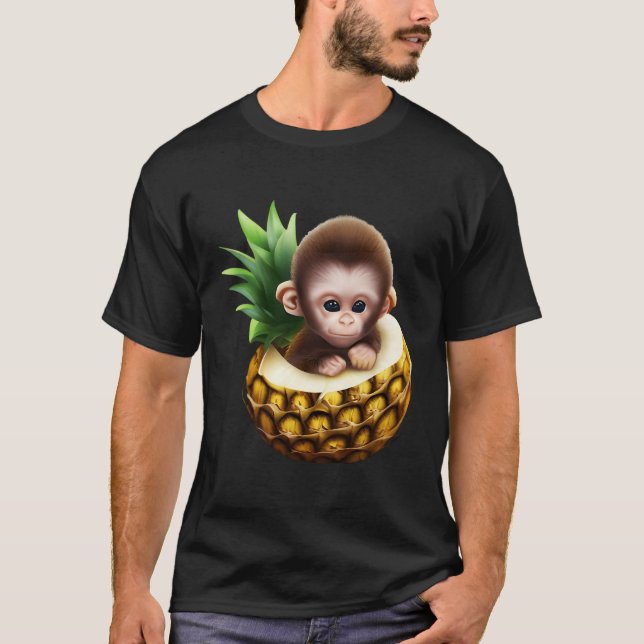 Tropical Eapple Monkey T-Shirt (Front)