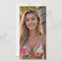 Tropical Elegance: Helena on the Beach Bookmark