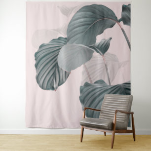 Tropical Elegance in Pastel Tapestry
