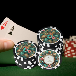 Tropical Elegance Poker Chip