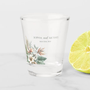 Tropical Elegance Wedding Money/shot Dance- Shot Glass