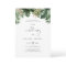 Tropical elegant wedding invitation with photo