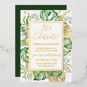 Tropical Elopement Wedding Reception Party