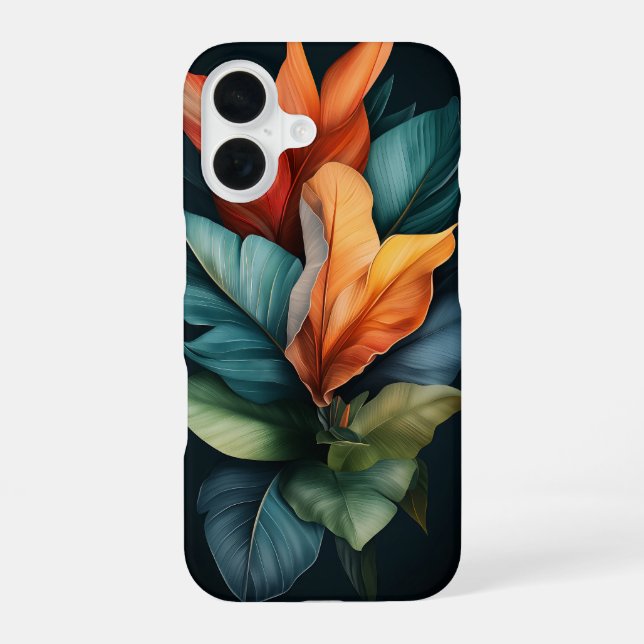 Tropical Ember iPhone 16 Case (Back)