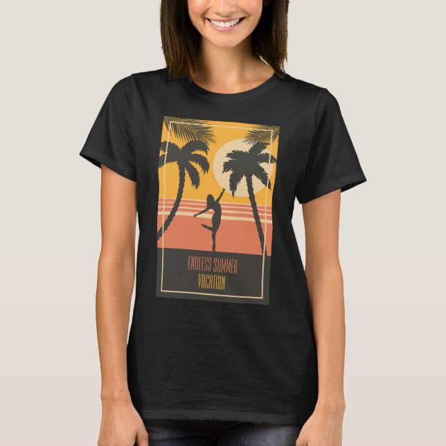 Tropical Endless Summer Vacation  T-Shirt (Front)