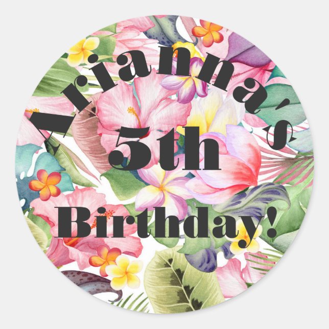 Tropical Envelope Seal Sticker (Front)