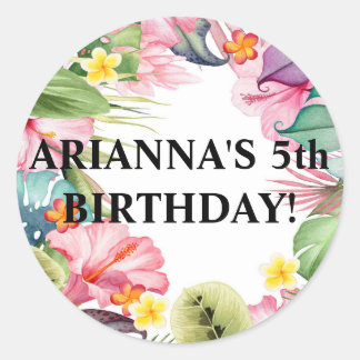 Tropical Envelope Seal Sticker