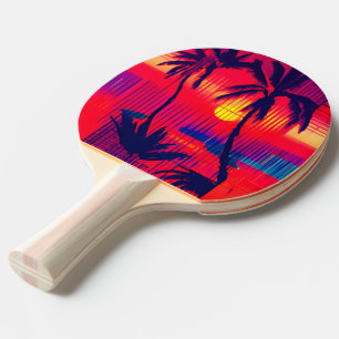 Tropical Escape Fantasy Ping Pong Paddle