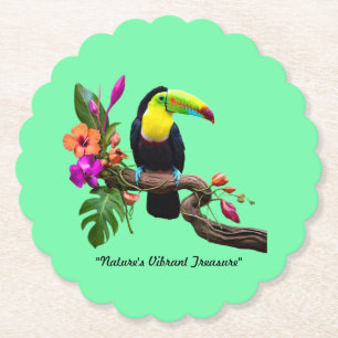 "Tropical Escape" Paper Coaster