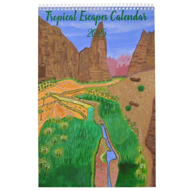 Tropical Escapes Calendar 2025 (Cover)