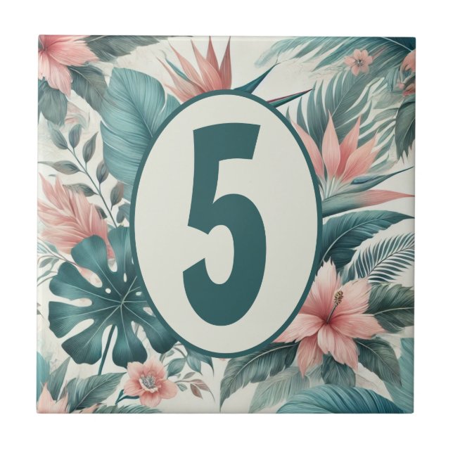 Tropical Essence Customisable Ceramic Tile (Front)