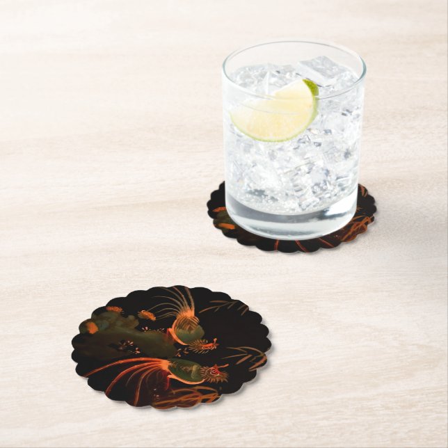 Tropical Exotic Birds of Paradise  Paper Coaster (Insitu)
