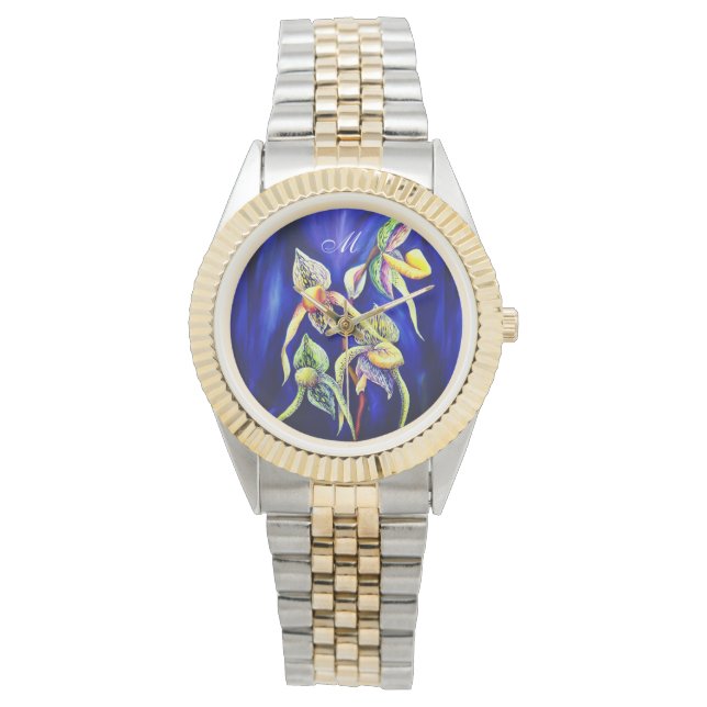 Tropical Exotic Elegant Orchids Watch (Front)
