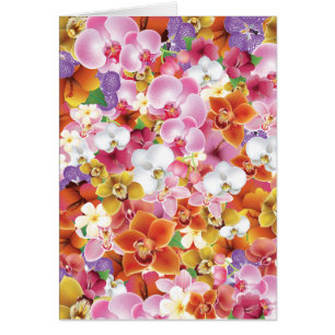 Tropical Exotic Flowers Print Floral Design