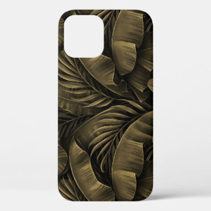Tropical Exotic: Grunge Golden Nature iPhone 12 Case