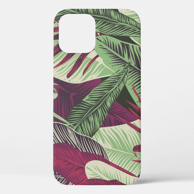 Tropical Exotic: Trendy Green Seamless Case-Mate iPhone Case (Back)