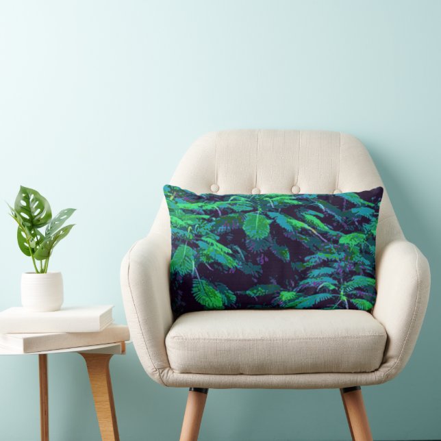 Tropical Fabric Lumbar Cushion (Chair)