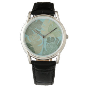 Tropical Faded Leaves Watch