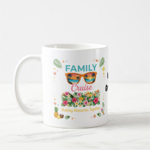 Tropical Family Cruise Memories Floral Summer  Coffee Mug