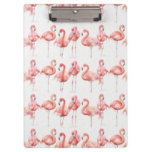 Tropical   Family of Flamingos Clipboard