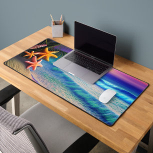 Tropical Fantasy Beach Sunset Desk Mat