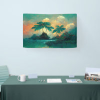 Tropical Fantasy Sea & Palm Trees