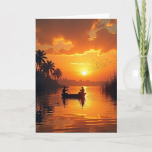 Tropical Fathers Day Glow Card