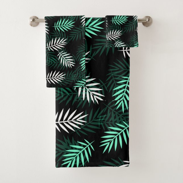 Tropical Ferns Bath Towel Set (Insitu)