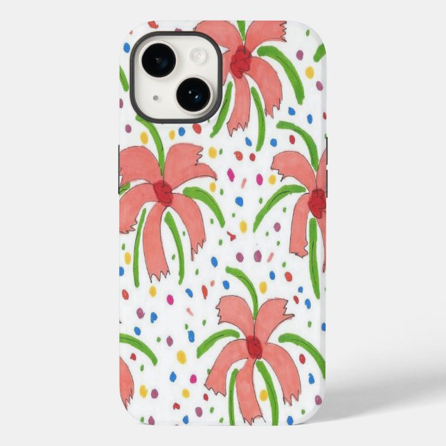 Tropical Fiesta Flowers Case-Mate iPhone Case (Back)