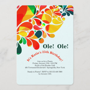 Tropical Fiesta Invitation