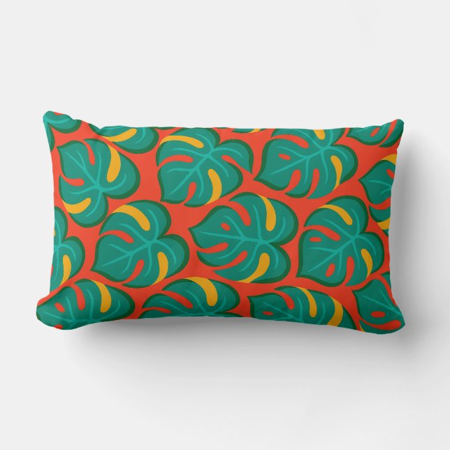 Tropical Fiesta Pattern Lumbar Cushion (Front)