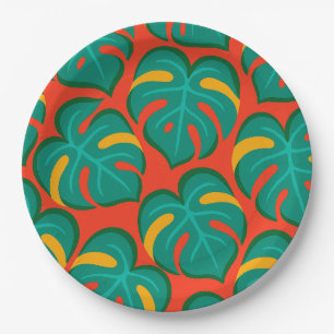 Tropical Fiesta Pattern Paper Plate
