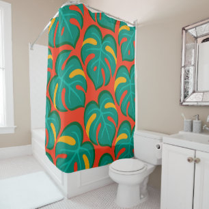 Tropical Fiesta Pattern Shower Curtain