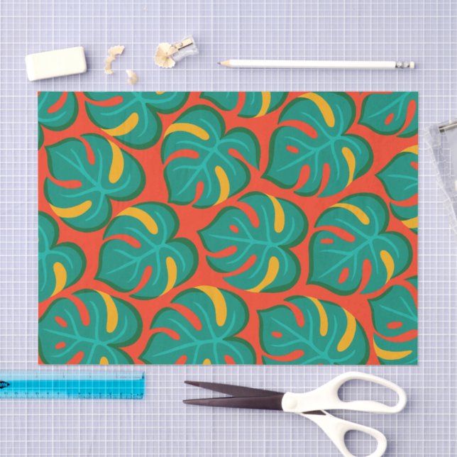 Tropical Fiesta Pattern Tissue Paper (Craft)