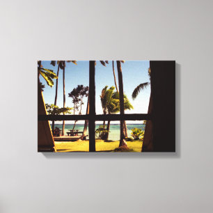 Tropical Fiji Beach 16.50x11 (41.25x27.5cm) waccnm Canvas Print
