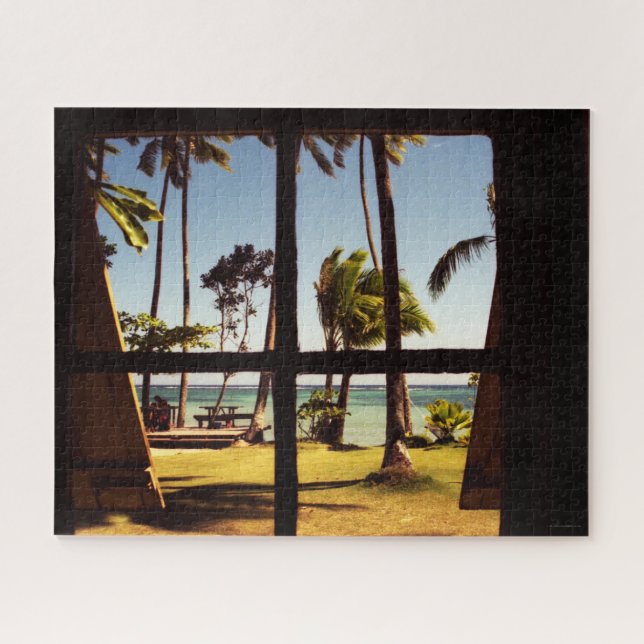 Tropical Fiji Beach Scene 16x20 520pc jpcna Jigsaw Puzzle (Horizontal)