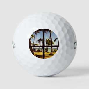 Tropical Fiji Beach Scene cwb gbcna Golf Balls