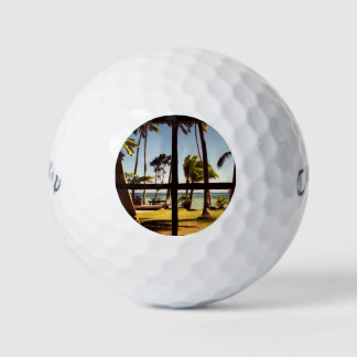 Tropical Fiji Beach Scene cwb gbcna Golf Balls