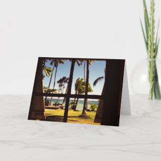 Tropical Fiji Beach Scene gccna Card