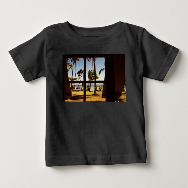 Tropical Fiji Beach Scene iccnm Baby T-Shirt (Front)