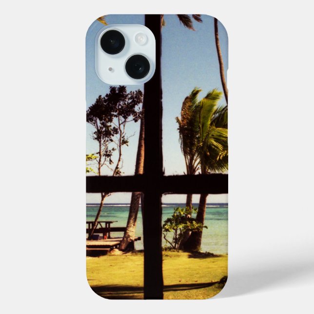 Tropical Fiji Beach Scene iphcnm Case-Mate iPhone Case (Back)