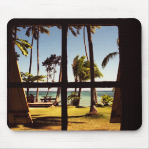 Tropical Fiji Beach Scene mpcnm Mouse Pad