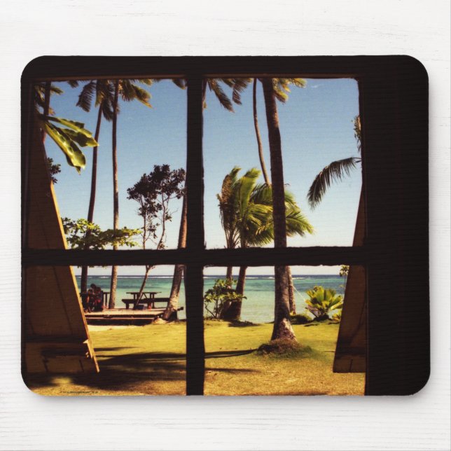 Tropical Fiji Beach Scene mpcnm Mouse Pad (Front)