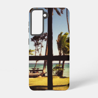 Tropical Fiji Beach Scene sgcna Samsung Galaxy Case