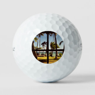 Tropical Fiji Beach Scene tpv1 gba Golf Balls