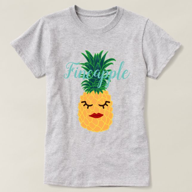 Tropical Fineapple Pineapple T-Shirt (Design Front)