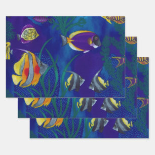 Tropical Fish 1 Wrapping Paper Sheet