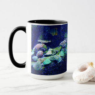 Tropical Fish and Colourful Coral Reef Mug for Dad