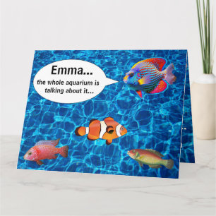 Tropical Fish Aquarium Birthday Card
